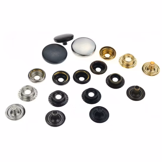 Accetta bottone automatico in metallo personalizzazione per bottone automatico per abbigliamento in pelle